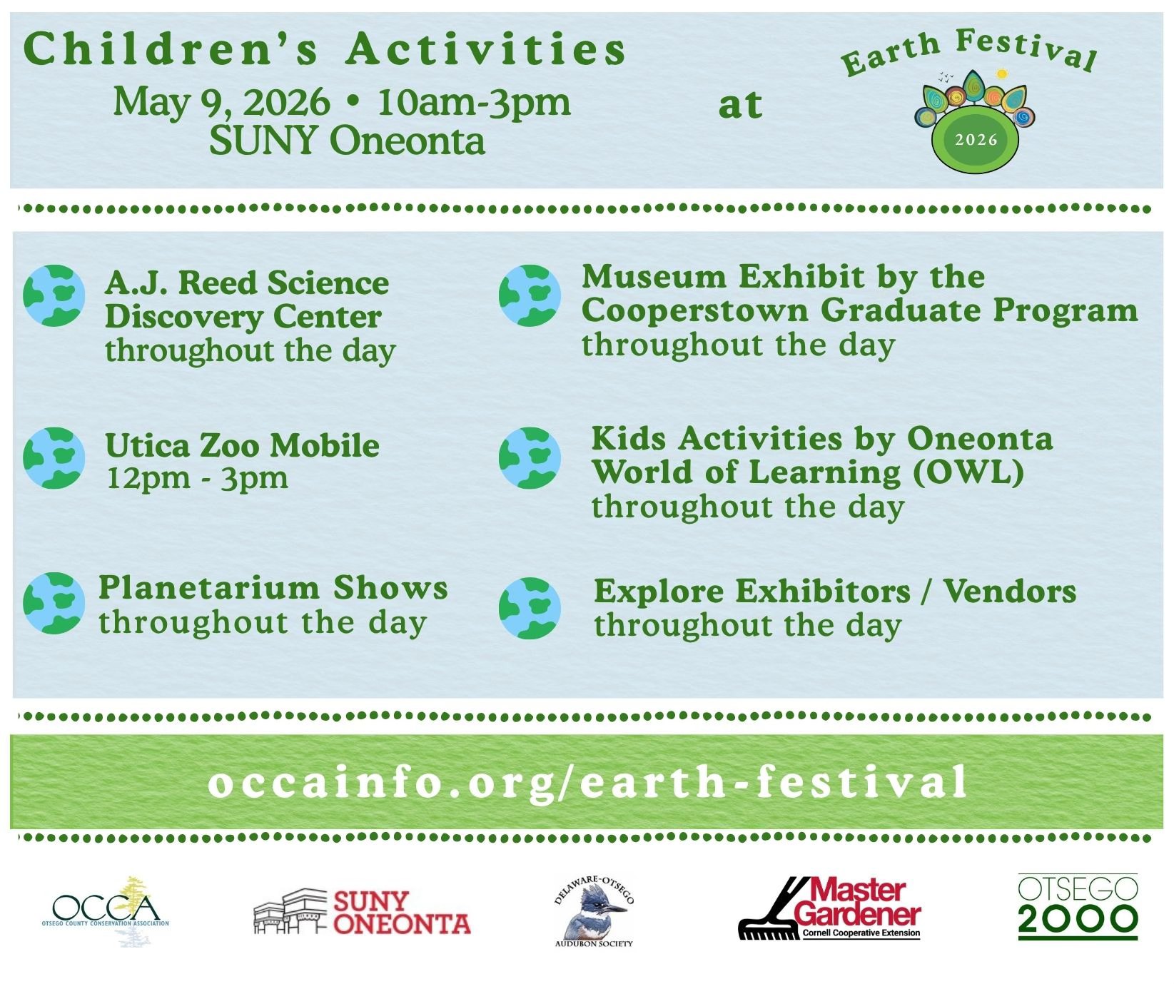 Earth Festival at SUNY Oneonta