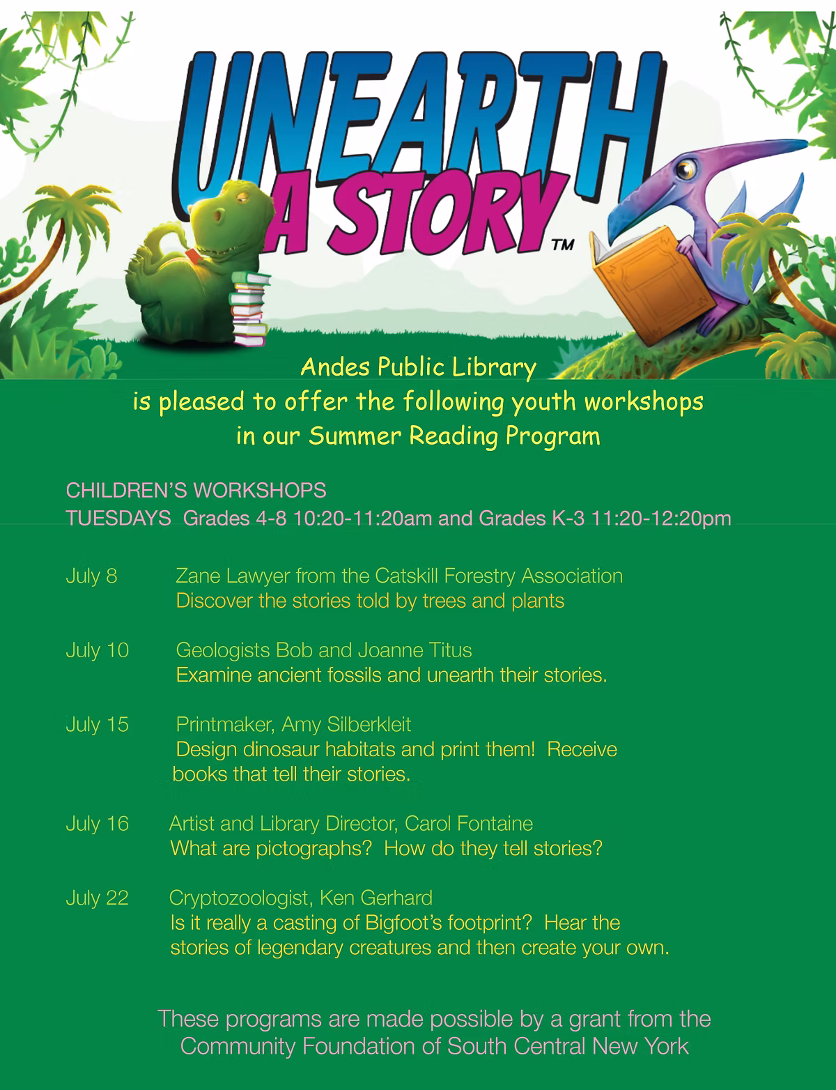 Unearth A Story: Grades K-3 Workshop